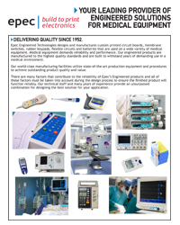 Medical Products Brochure - by Epec Engineered Technologies