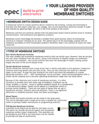 Membrane Switch Design Guide - by Epec Engineered Technologies