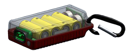Custom Battery Pack - 3D Model View