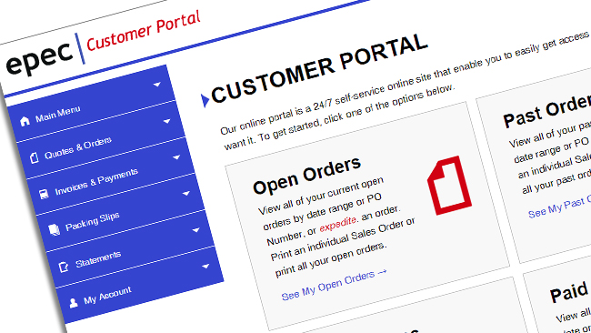 How to Use Epec’s Customer Portal