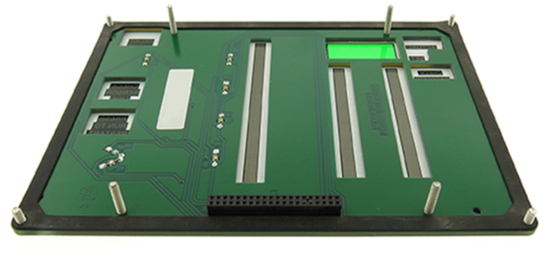 High reliability human-machine interface designed with a rigid circuit board.