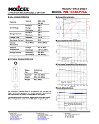 INR-18650-P26A Product Data Sheet