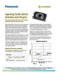 Panasonic - Improving Tactile Switch Actuation and Lifecycle
