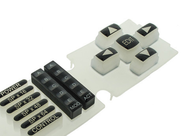 White Molded Silicone Rubber Keypad