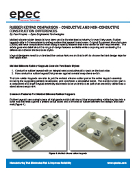 Rubber Keypad Comparison - Conductive and Non-Conductive Construction Differences