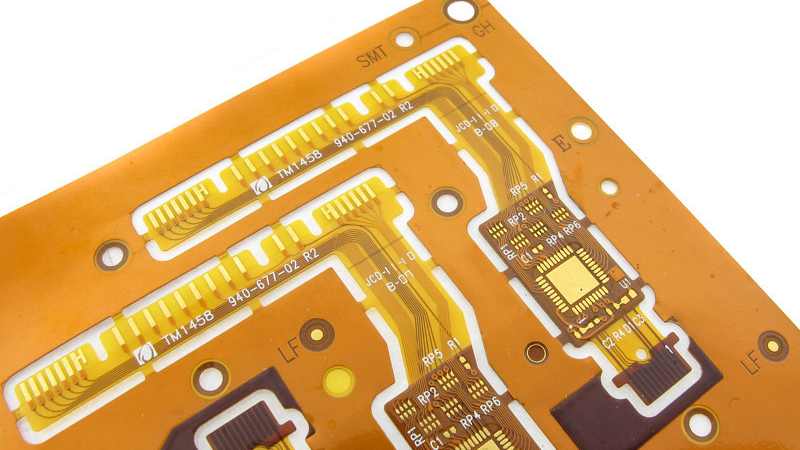 Flex PCBs in an Array Showing the Part Configuration