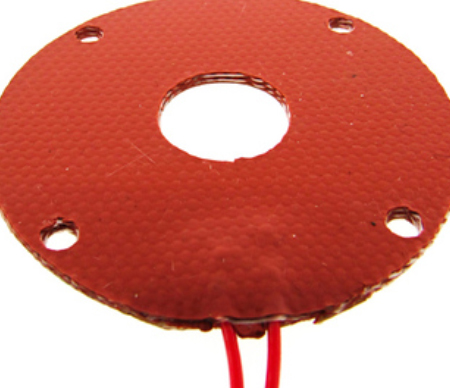 Flexible Silicone Rubber Heater with Circular Shape