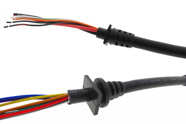 Overmolded Cable Assemblies with Strain Reliefs