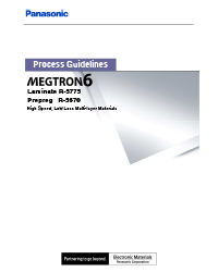 Panasonic MEGTRON6 - Process Guidelines