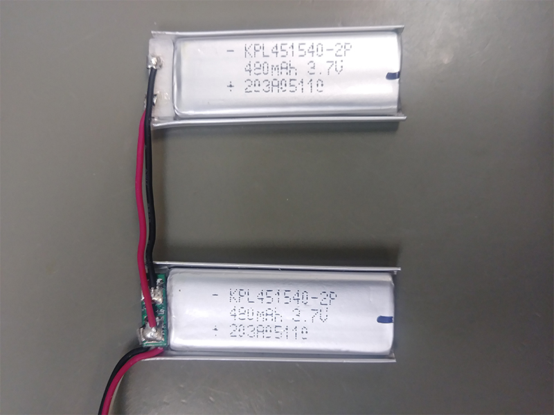 Prismatic Batteries Connected with Wire Harness