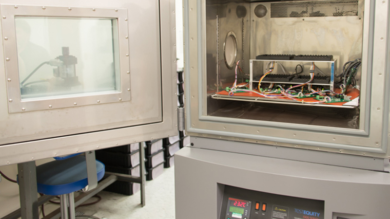 Example of a User Interface Assembly Inside Environmental Chamber